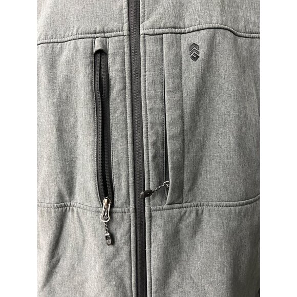 Free Country Men Gray Zip Front Softshell Jacket Size XXL (50-52) - Picture 4 of 16